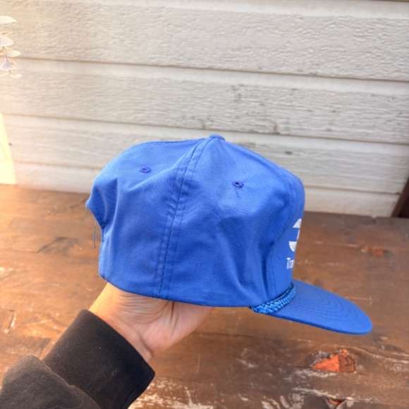 Vintage TRANSCANADA Pipelines trucker hat rope blue snapback - Picture 2 of 4